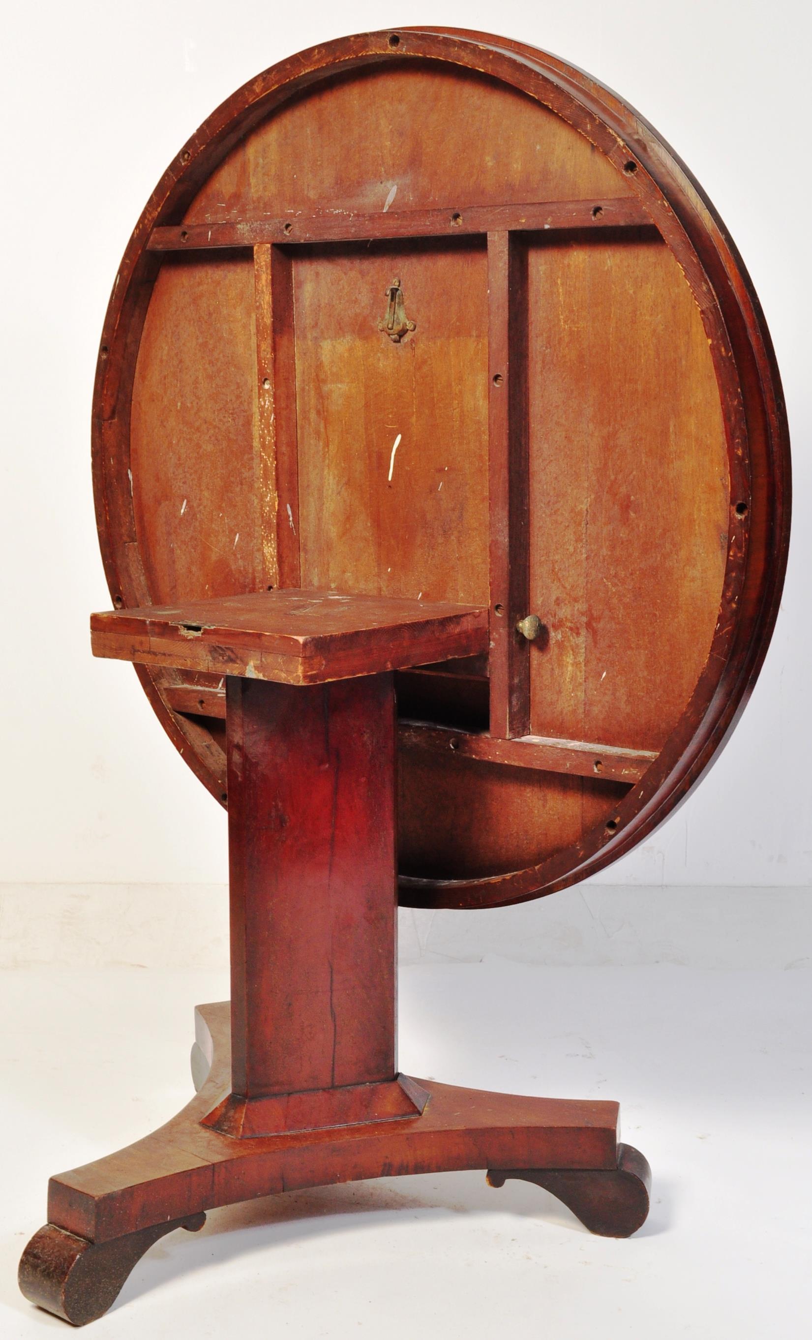 19TH CENTURY WILLIAM IV ROSEWOOD TILT TOP LOO TABLE - Image 5 of 7