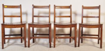 SET OF FOUR EARLY 20TH CENTURY EDWARDIAN DINING CHAIRS