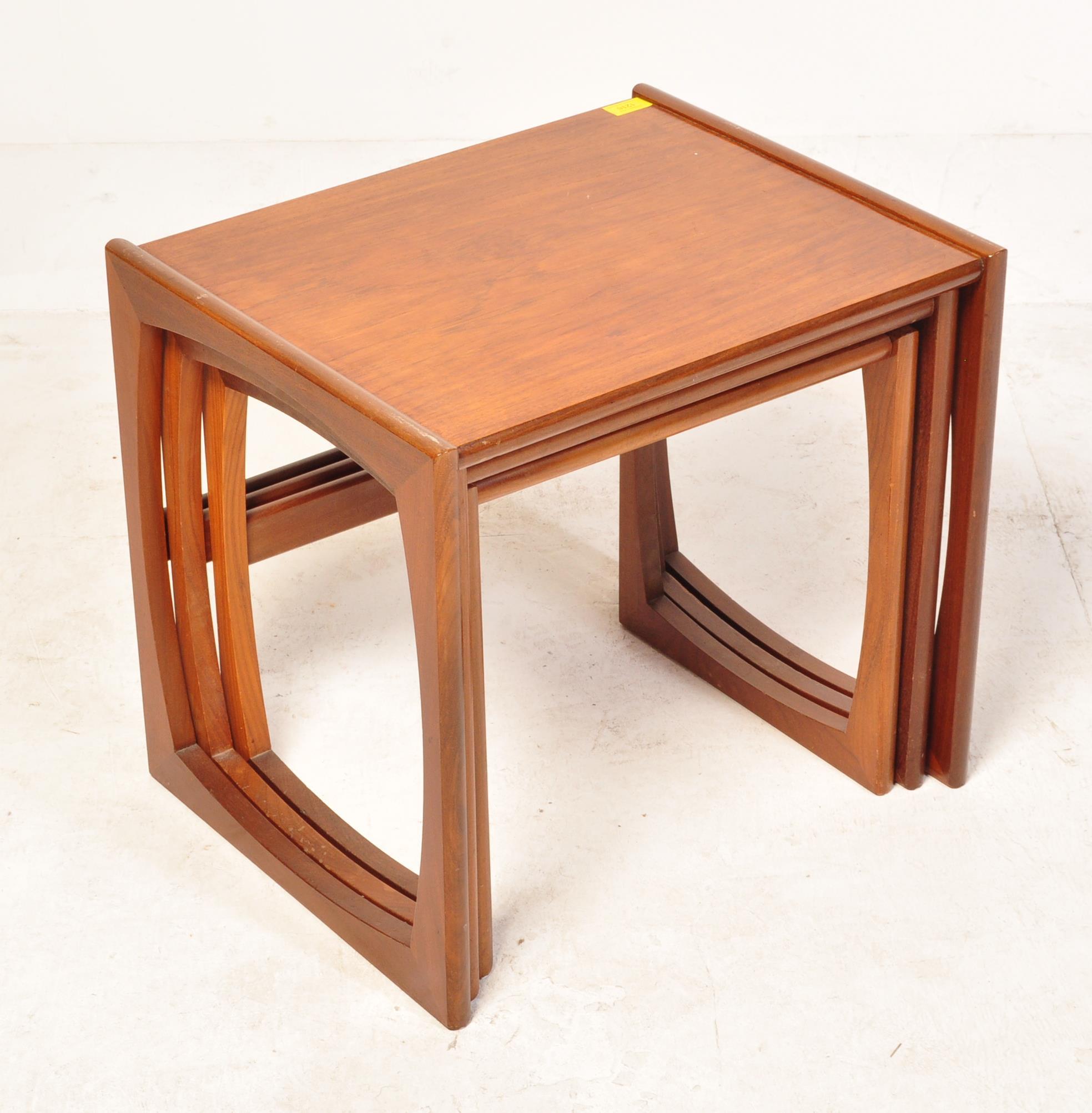 RETRO MID CENTURY G-PLAN QUADRILLE STYLE NEST OF TABLES - Image 2 of 4