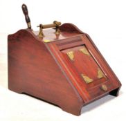 EDWARDIAN MAHOGANY COAL SCUTTLE