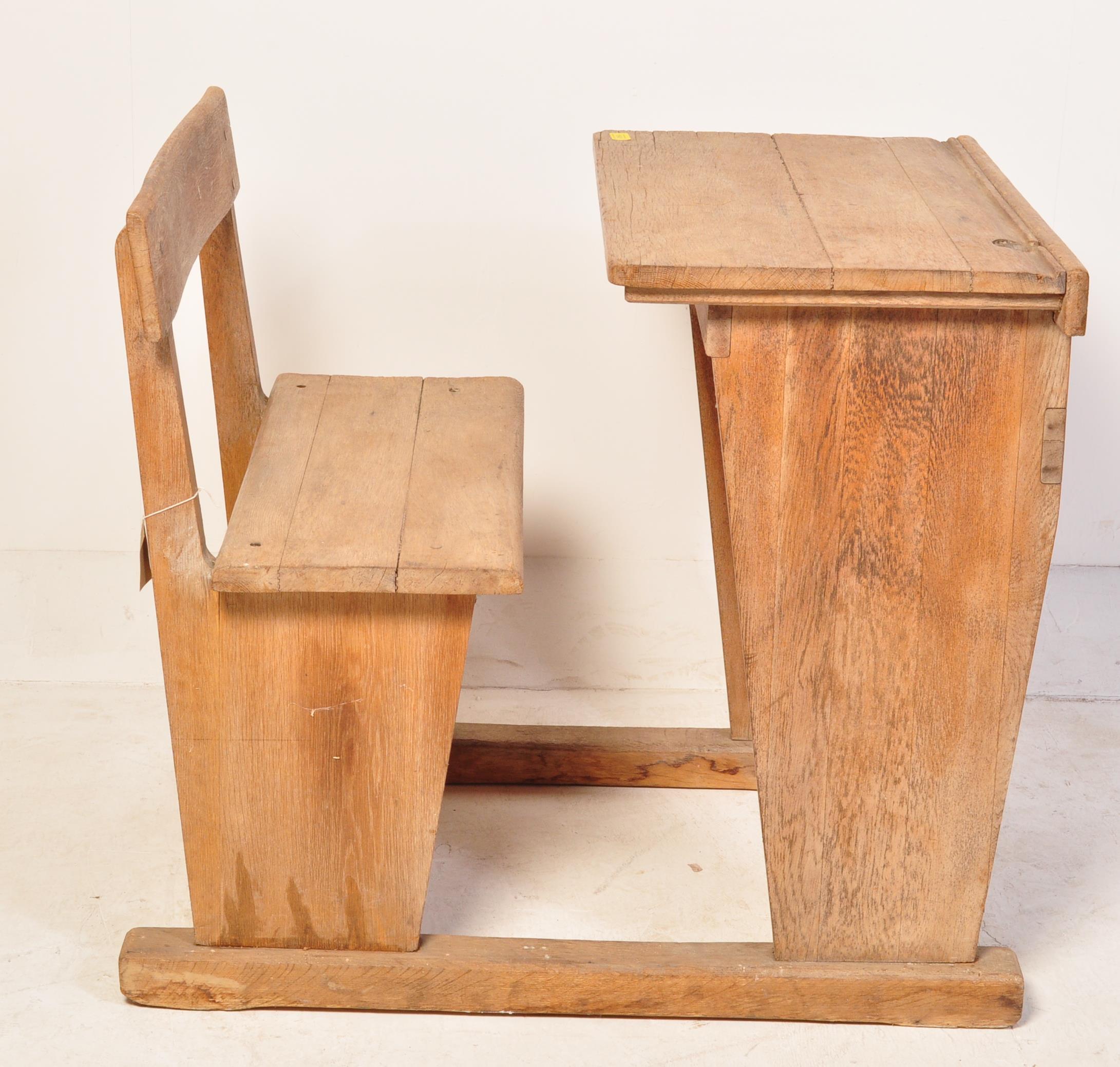 19TH CENTURY VICTORIAN PINE SCHOOL DESK - Image 4 of 10