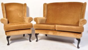20TH CENTURY PARKER KNOLL SOFA AND CHAIR