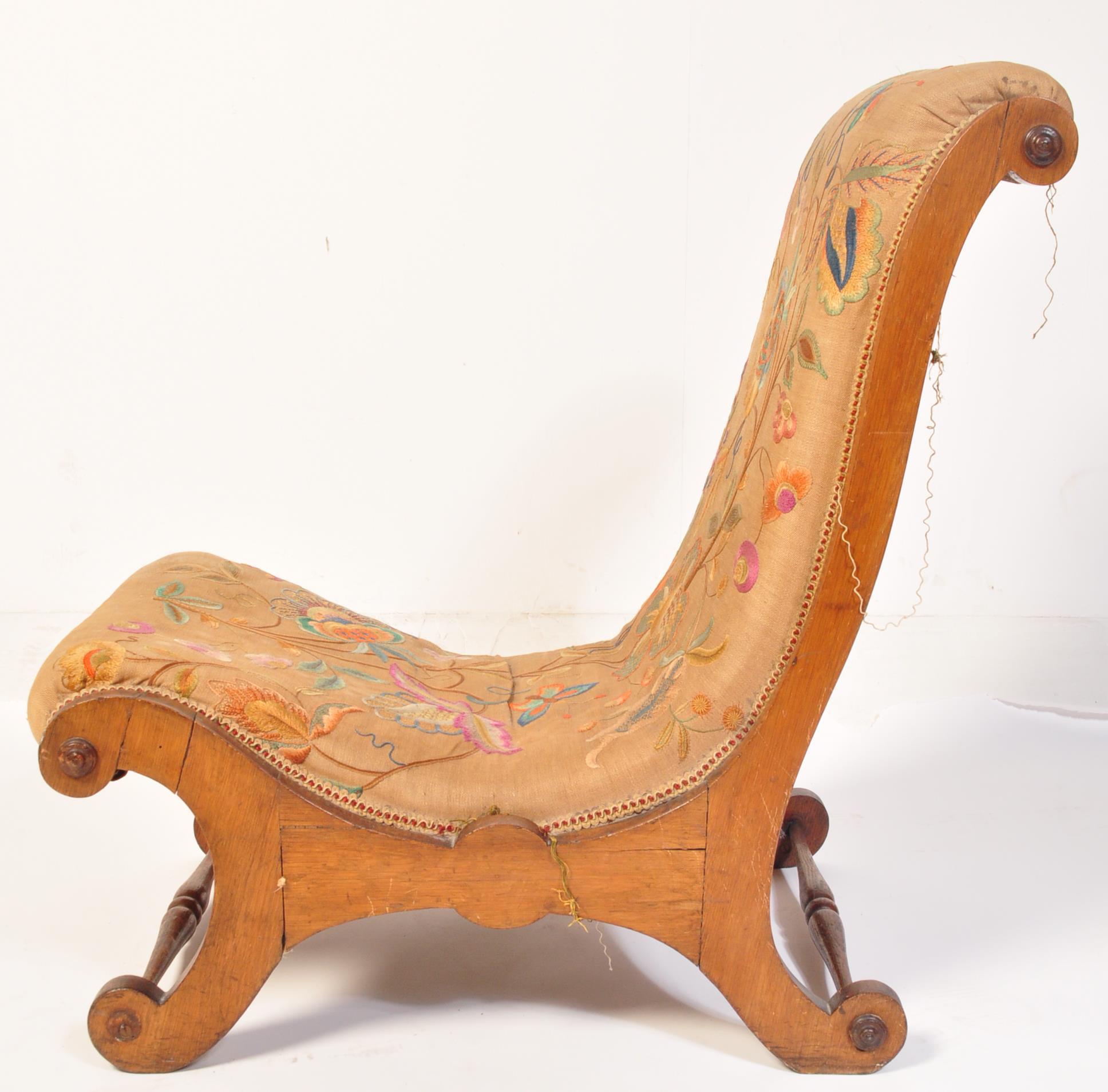 19TH CENTURY VICTORIAN AESTHETIC PERIOD NURSING CHAIR - Image 3 of 9