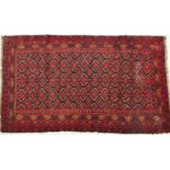 AN EARLY 20TH CENTURY ISLAMIC TURKOMAN SUZANY FLOOR RUG