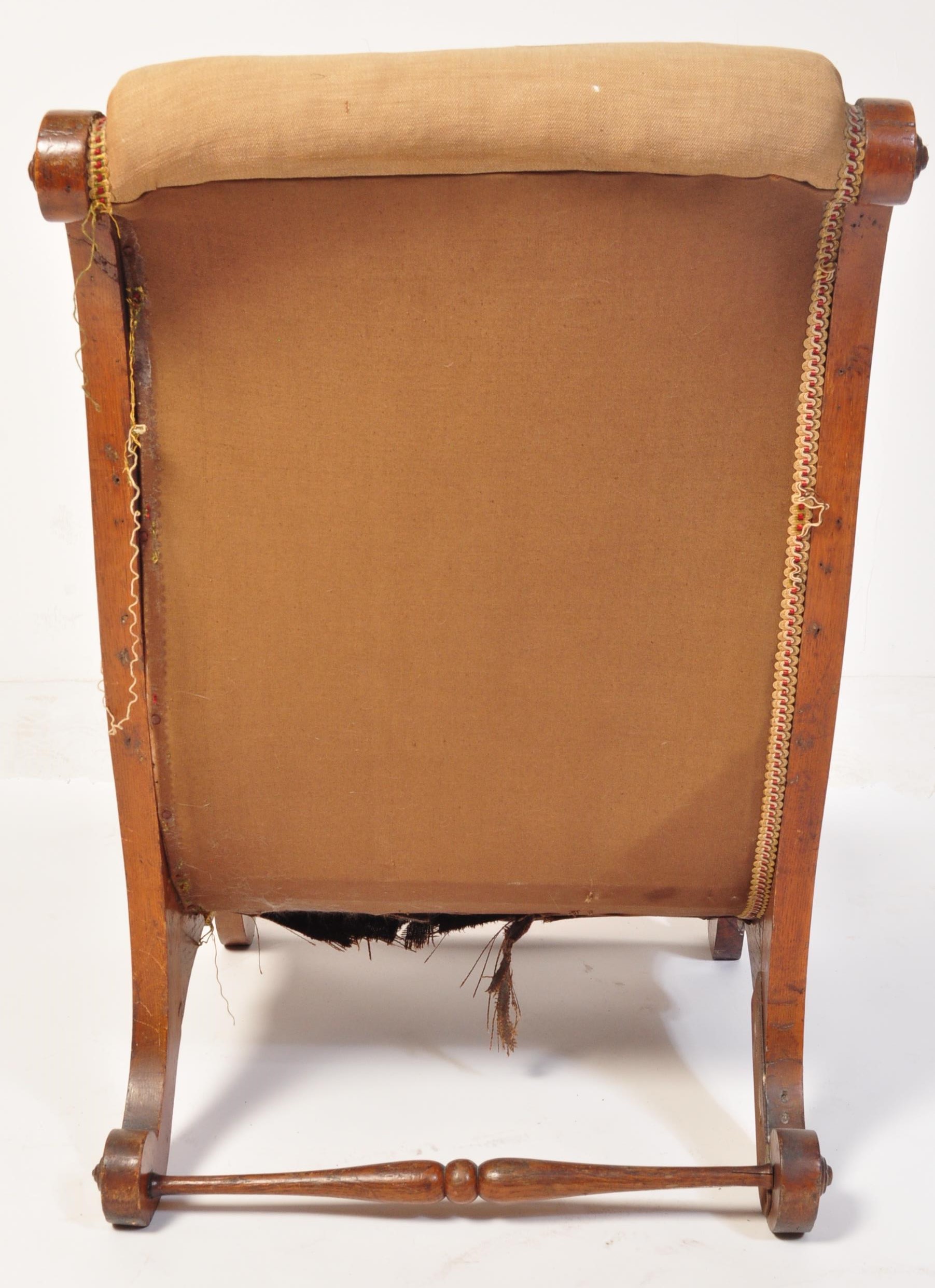 19TH CENTURY VICTORIAN AESTHETIC PERIOD NURSING CHAIR - Image 9 of 9