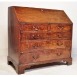 19TH CENTURY GEORGE III MAHOGANY WRITING BUREAU