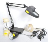 COLLECTION OF RETRO MID CENTURY DESK LAMPS