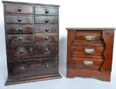 TWO EARLY 20TH CENTURY APRENTICE PIECE CHEST
