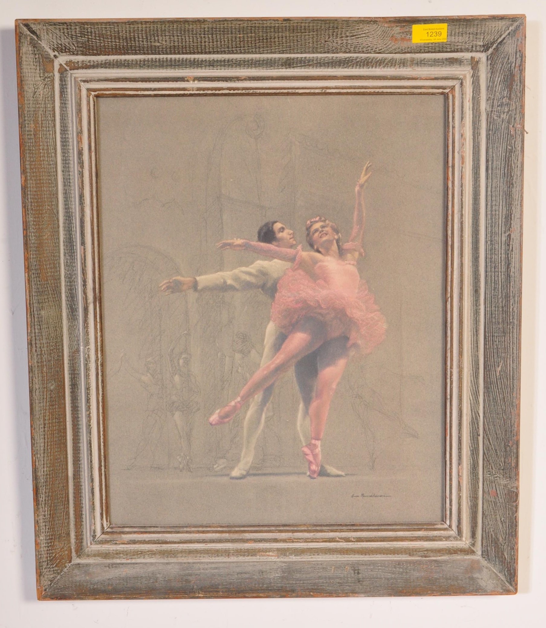 AFTER VON MUNCHHAUSEN - BALLET DANCERS - PASTEL PRINT