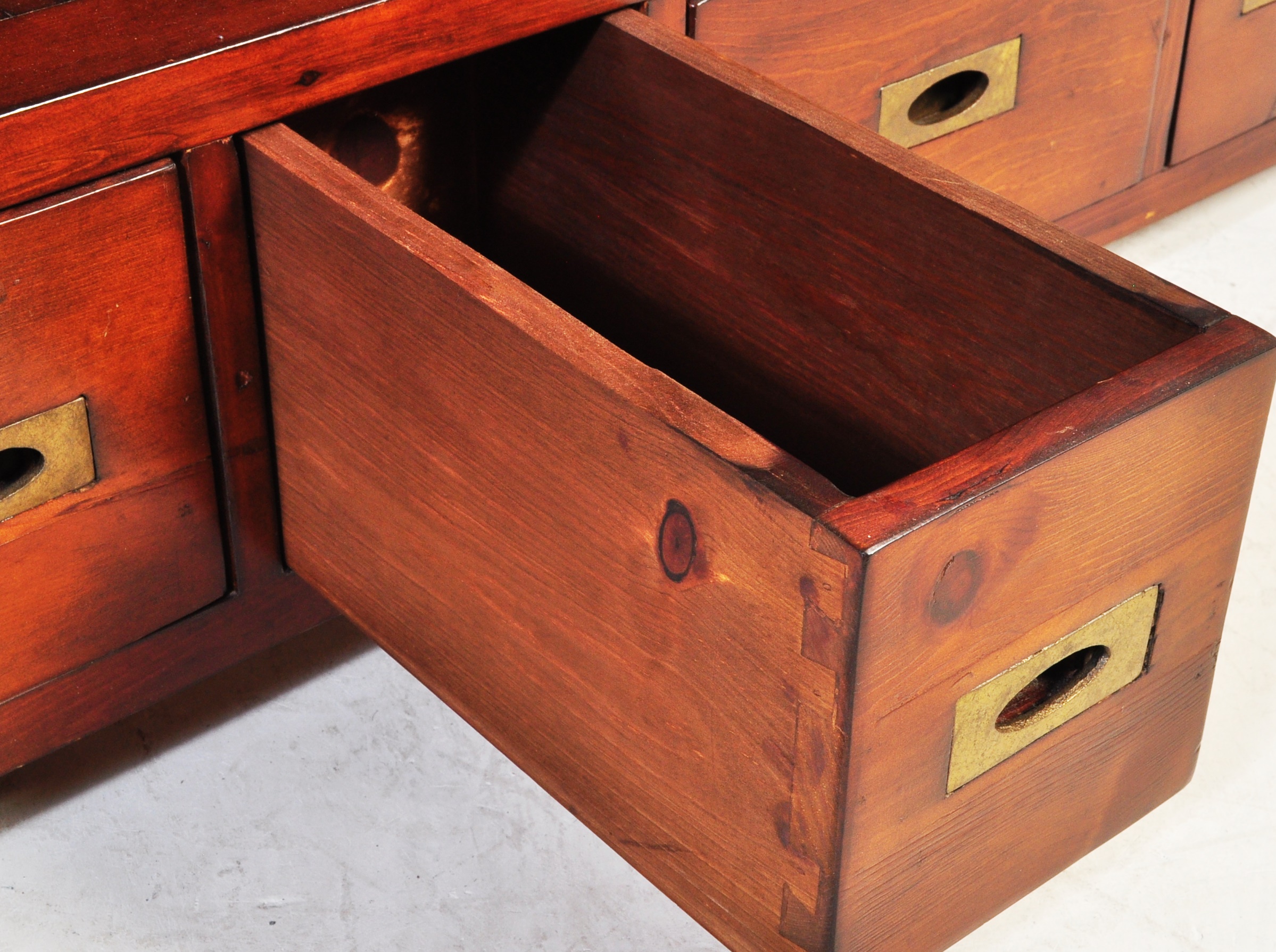 20TH CENTURY EXOTIC HARDWOOD SIDEBOARD CREDENZA - Image 5 of 8