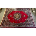 VINTAGE 20TH CENTURY PERSOAN ISLAMIC MESHED RUG CARPET