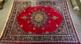 VINTAGE 20TH CENTURY PERSOAN ISLAMIC MESHED RUG CARPET