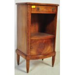 19TH CENTURY FRENCH WALNUT INLAID POT CUPBOARD