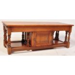 VINTAGE OLD CHARM OAK COFFEE TABLE / NEST OF TABLES