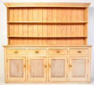 20TH CENTURY LARGE WELSH COUNTRY PINE KITCHEN DRESSER