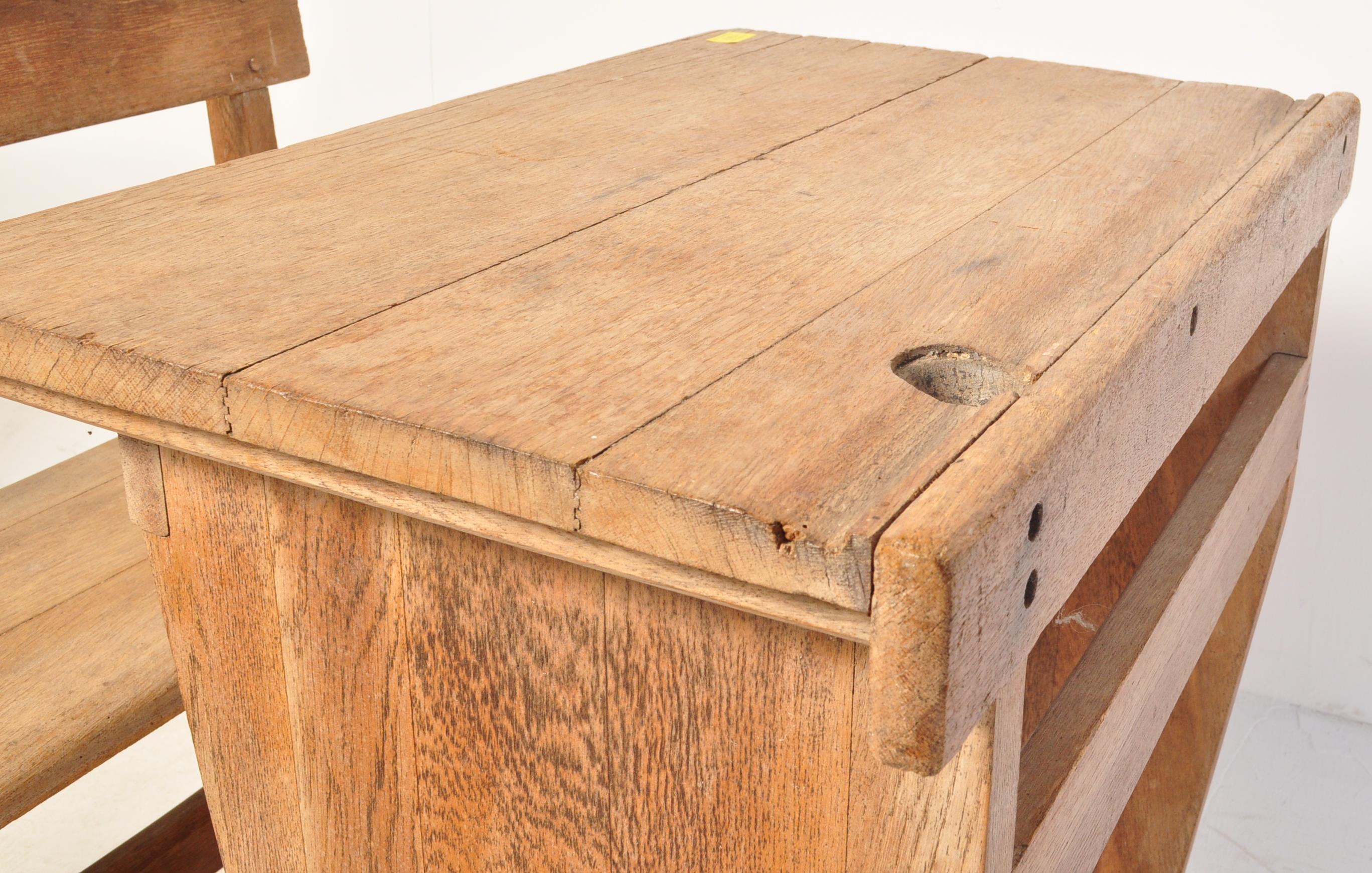 19TH CENTURY VICTORIAN PINE SCHOOL DESK - Image 6 of 10