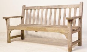 20TH CENTURY TEAK GARDEN BENCH