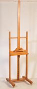 RETRO MID 20TH CENTURY BEECH WOOD ARTIST EASEL STAND