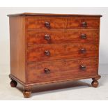 A 19TH CENTURY VICTORIAN CHEST OF DRAWERS