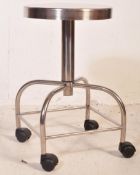 RETRO MID CENTURY INDUSTRIAL CHROME STOOL