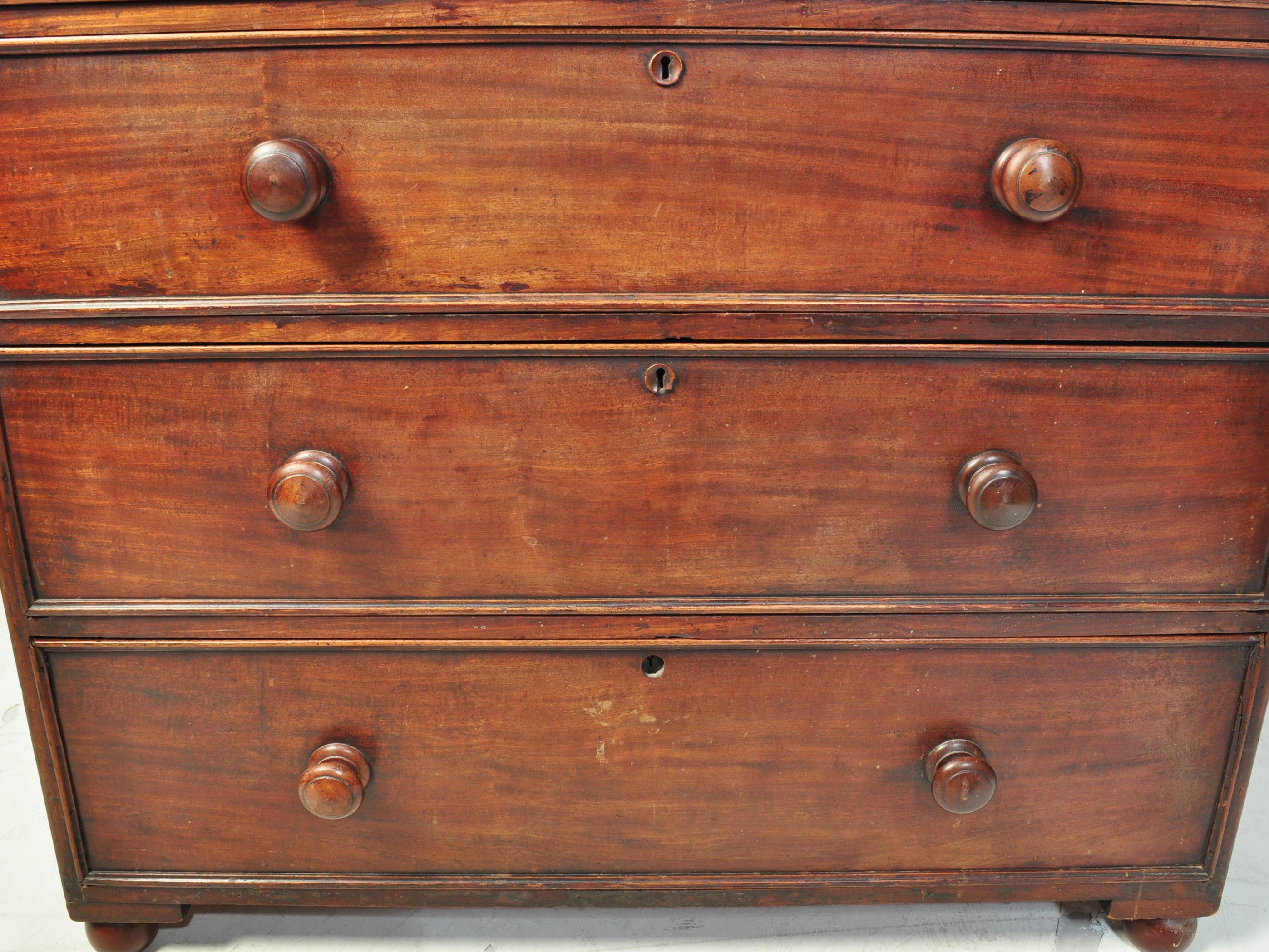 19TH CENTURY MAHOGANY CHEST OF DRAWERS - Image 9 of 9