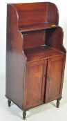 GEORGE III MAHOGANY WATERFALL BOOKCASE