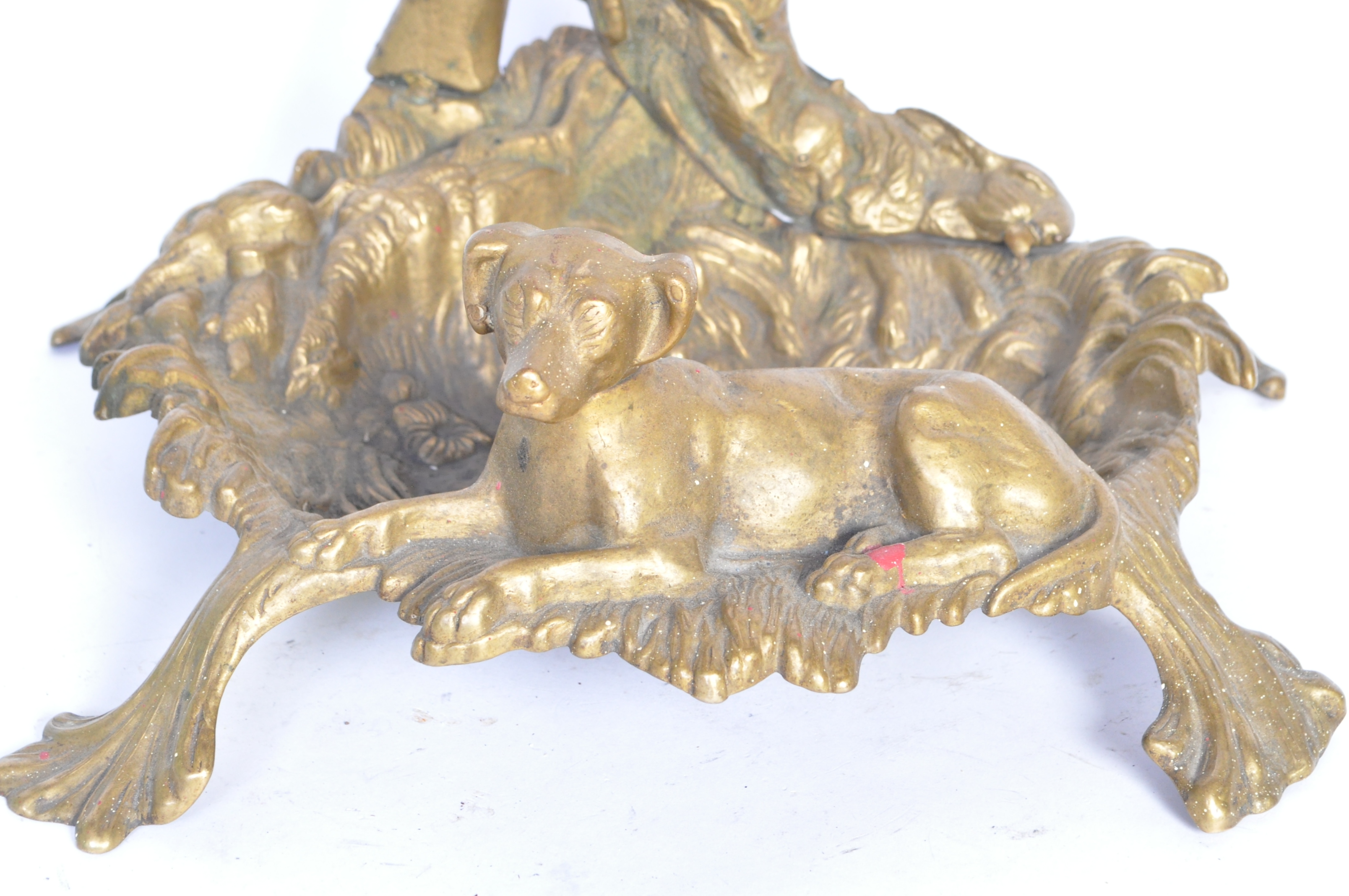 1930S BRONZE HUNTING INTEREST UMBRELLA STAND - Image 6 of 6