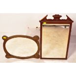 EARLY 20TH CENTURY ART NOUVEAU WALL MIRROR WITH ANOTHER