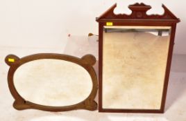 EARLY 20TH CENTURY ART NOUVEAU WALL MIRROR WITH ANOTHER