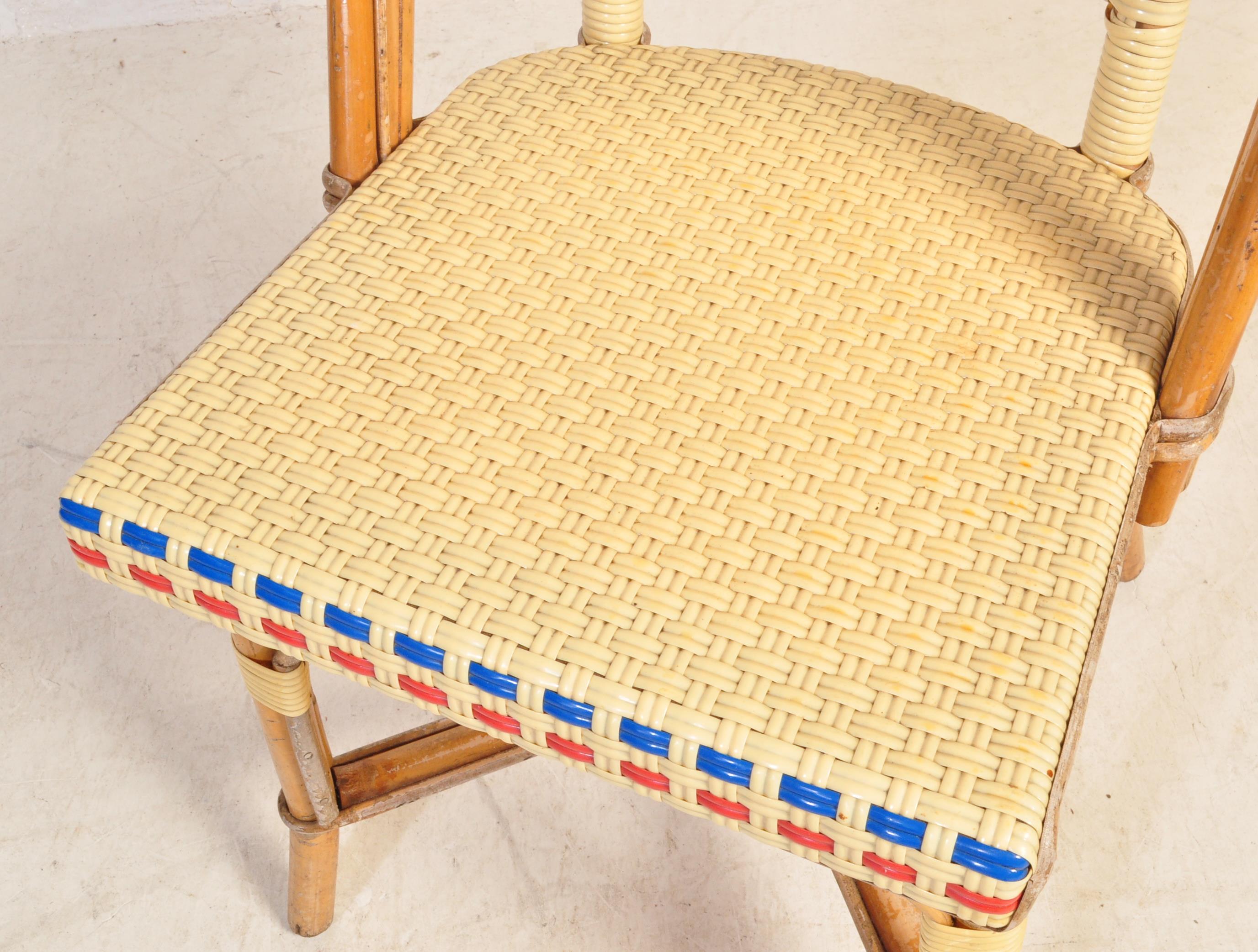 VINTAGE MID CENTURY BAMBOO TABLE & CHAIR - Image 7 of 8