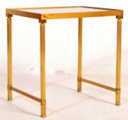 ITALIAN MID CENTURY BRASS GILT OCCASIONAL / SIDE TABLE