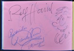 AUTOGRAPHS - SIGNATURES OBTAINED FROM BRISTOL HIPPODROME