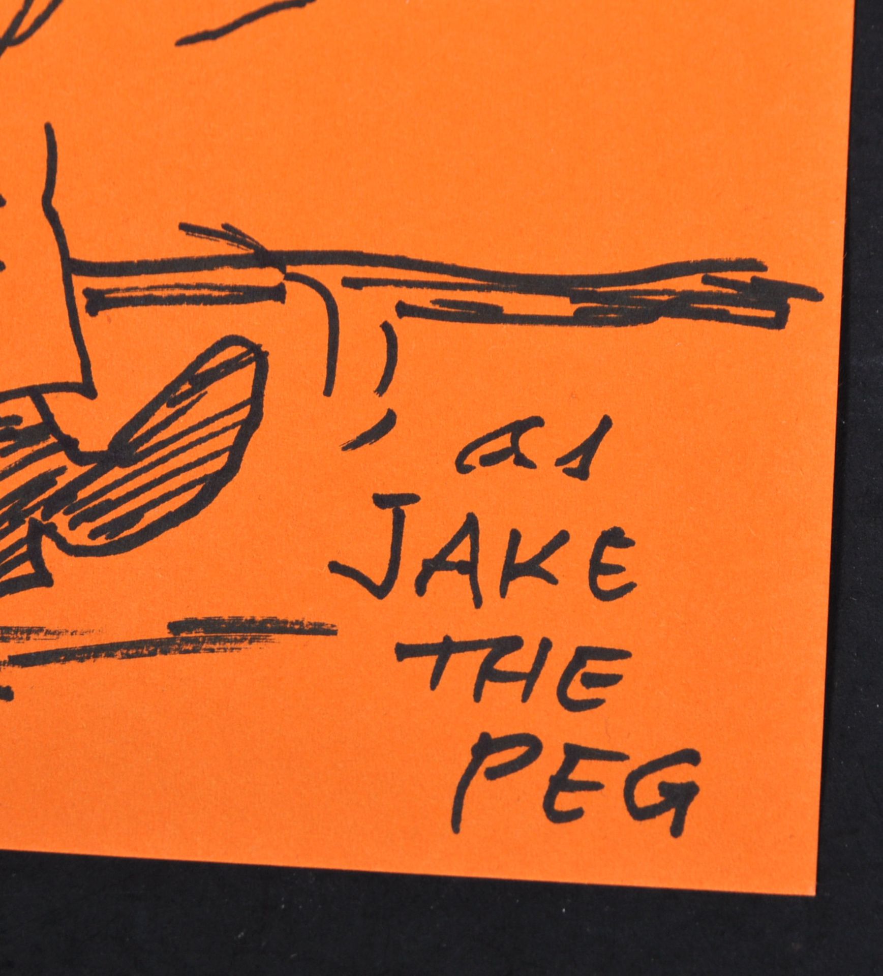 ROLF HARRIS - JAKE THE PEG - HAND DRAWN ARTWORK SKETCH - Bild 2 aus 2