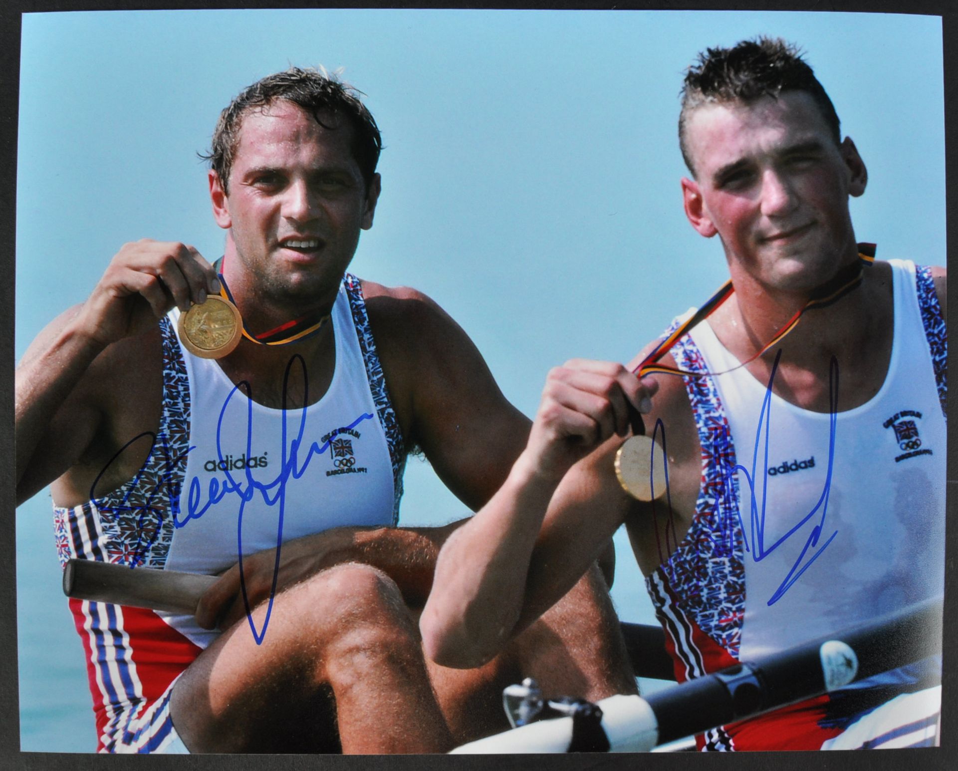 OLYMPIC ATHLETES - STEVE REDGRAVE & MATTHEW PINCENT - SIGNED PHOTO