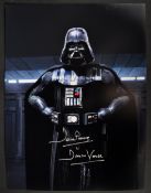 STAR WARS - JAMES EARL JONES & DAVE PROWSE - SIGNED 16X12" PHOTO