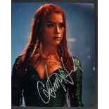 AMBER HEARD - AQUAMAN - AUTOGRAPHED 8X10" PHOTOGRAPH