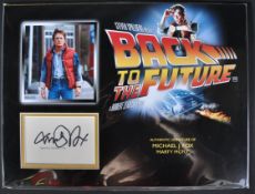 MICHAEL J FOX - BACK TO THE FUTURE - AUTOGRAPH DISPLAY - AFTAL