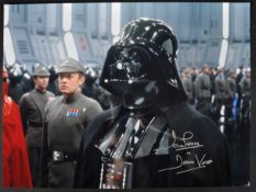 STAR WARS - DAVE PROWSE - SIGNED 16X12" PHOTOGRAPH - AFTAL