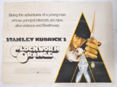 CLOCKWORK ORANGE (1971) - BRITISH QUAD POSTER