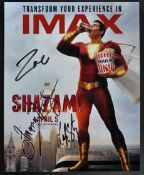 SHAZAM - DC MOVIES - 2019 - CAST AUTOGRAPHED 8X10" PHOTOGRAPH