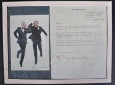 MORECAMBE & WISE - AUTOGRAPHED PHOTOGRAPH & LETTER