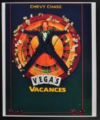 CHEVY CHASE - VEGAS VACATION - SIGNED 8X10" COLOUR - AFTAL