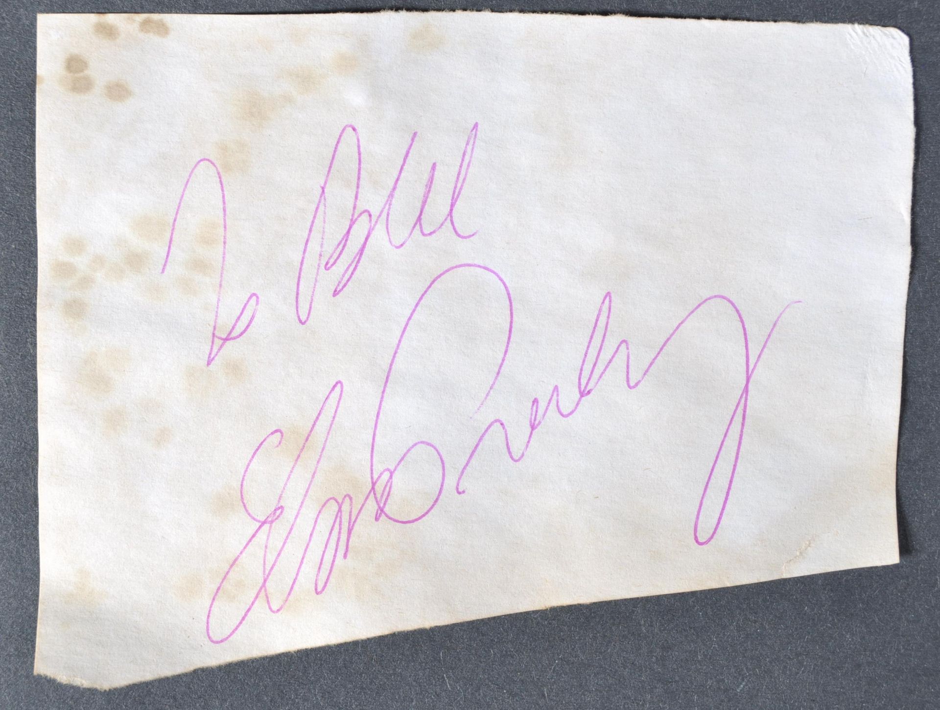 ELVIS PRESLEY (1935-1977) - AUTOGRAPHED ALBUM PAGE WITH PROVENANCE