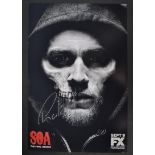 CHARLIE HUNNAM - SONS OF ANARCHY - LARGE SIGNED PHOTO - AFTAL