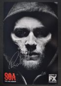 CHARLIE HUNNAM - SONS OF ANARCHY - LARGE SIGNED PHOTO - AFTAL
