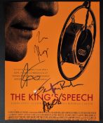 THE KING'S SPEECH - MULTI-SIGNED CAST PHOTOGRAPH POSTER - AFTAL