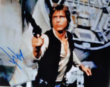 HARRISON FORD - STAR WARS - SCARCE AUTOGRAPHED 8X10" PHOTO