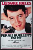 FERRIS BUELLER'S DAY OFF - MATTHEW BRODERICK - SIGNED POSTER - AFTAL