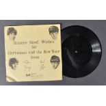 THE BEATLES - 1963 FAN CLUB FLEXI DISC RECORD & SLEEVE