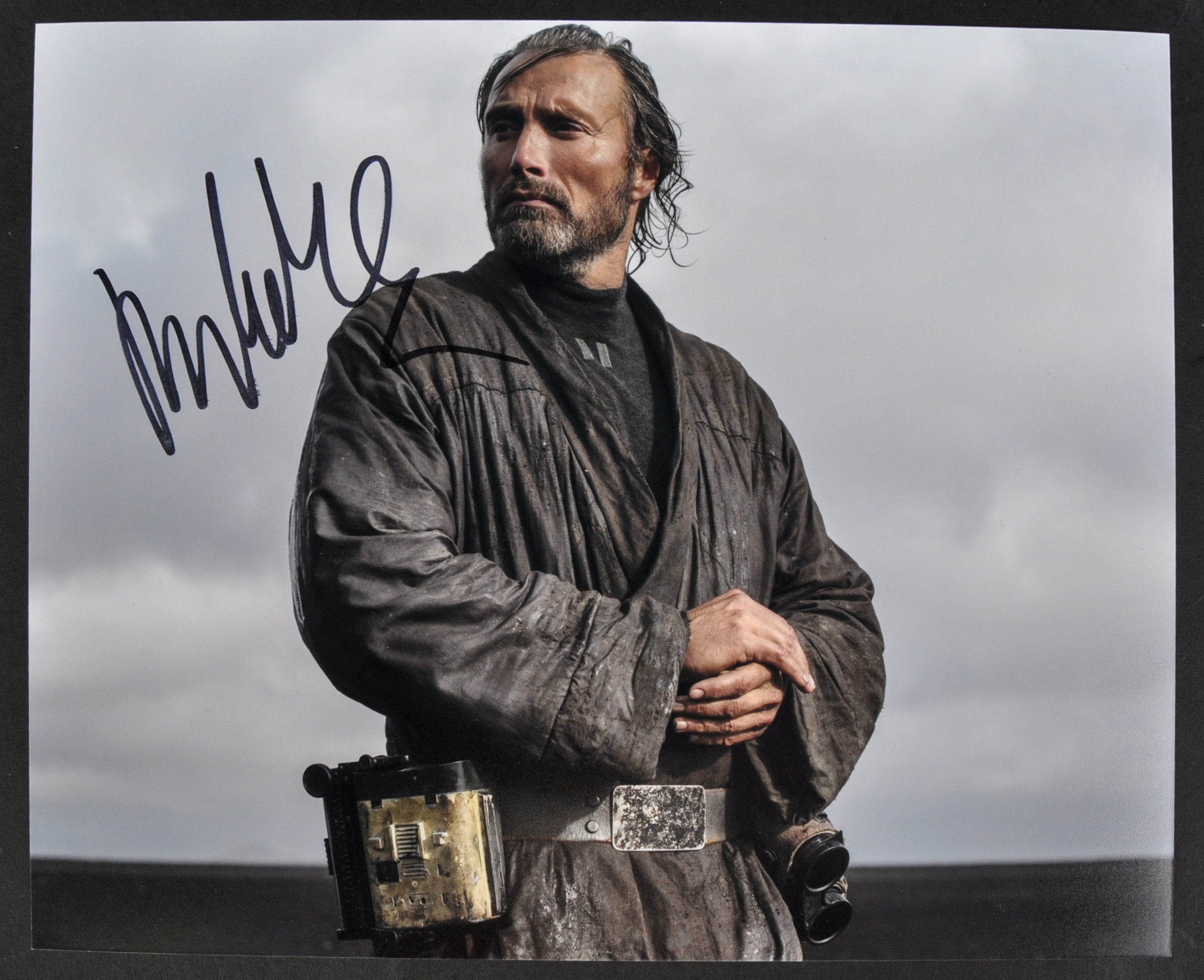 STAR WARS - MADS MIKKELSEN - ROGUE ONE - SIGNED PHOTO - AFTAL